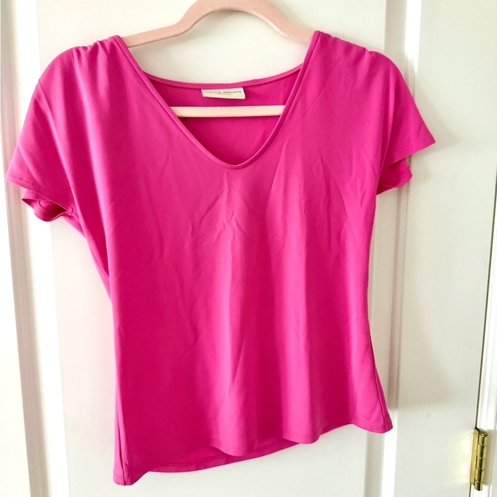 Y2k Pink V-Neck Women's Top
